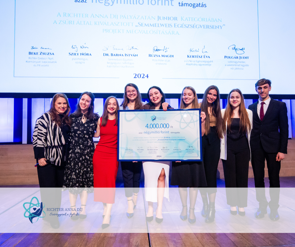 Nyolcadik alkalommal lehet pályázni a Richter Anna Díjra